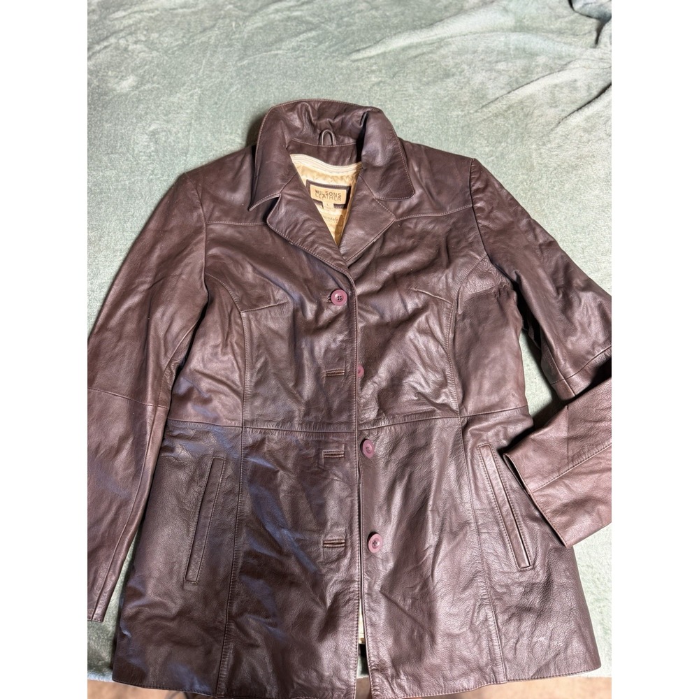 Wilson Women's Vtg Brown Thinsulate Leather Jacket, Size L